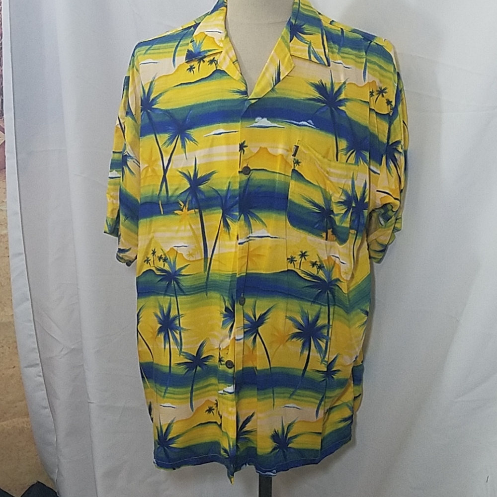 Pineapple Connection Hawaiian Button Down Shirt - image 1
